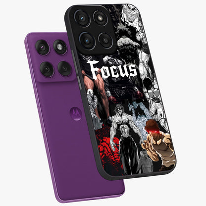 Relentless Power Focus Glass Case displayed in angled mockup highlighting bold statement design with modern aesthetic style.