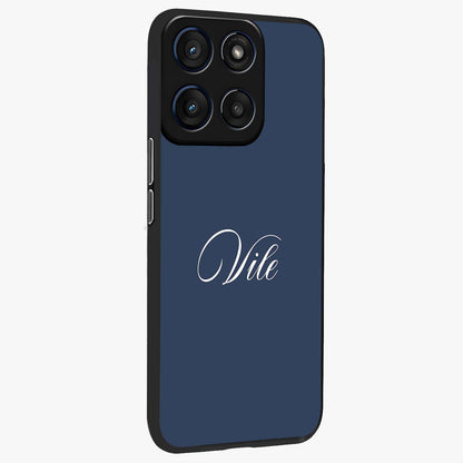 Blue Vintage Floral Pattern Glass Case displayed in angled mockup highlighting classic blue floral pattern and retro aesthetic design.