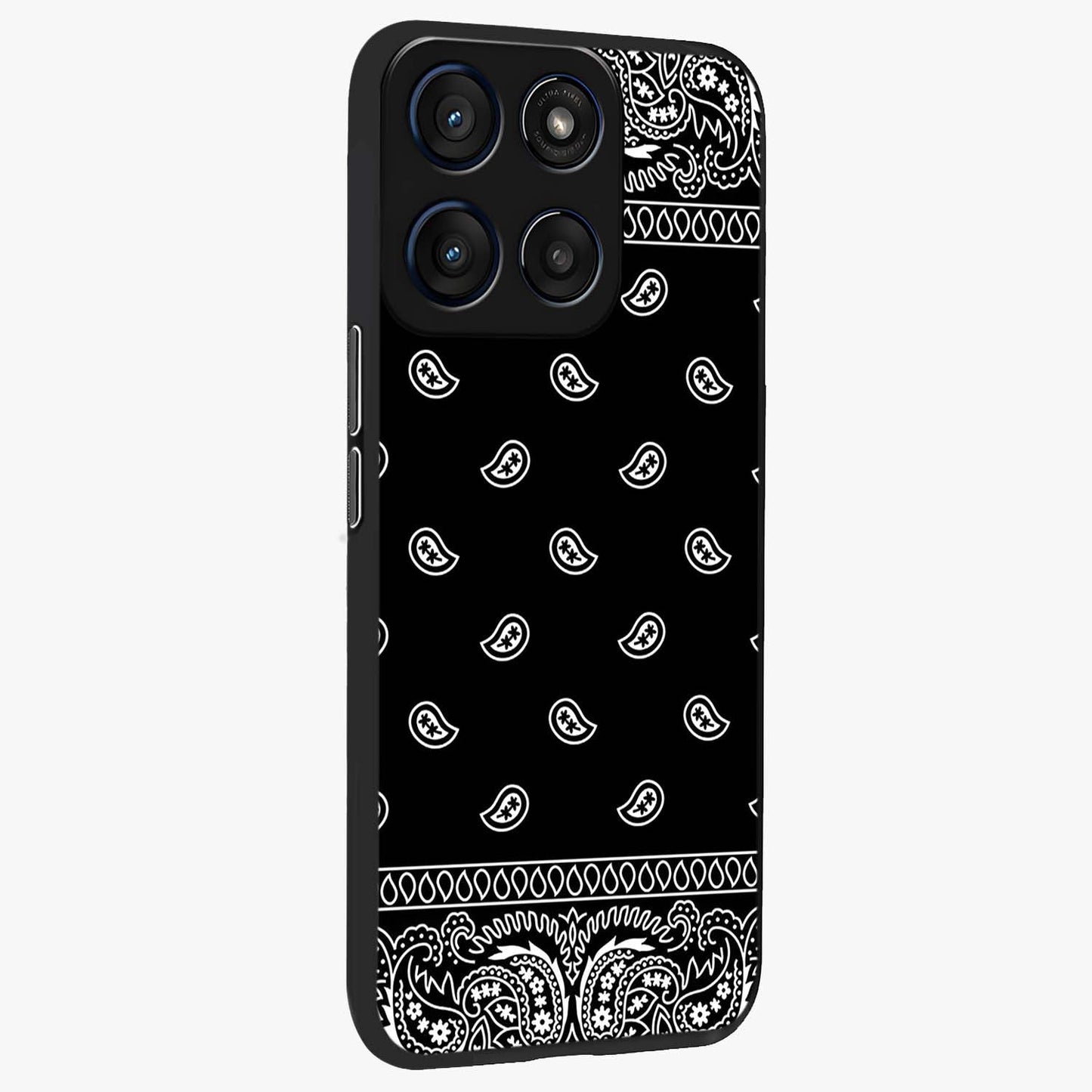 Retro Rebel Threads Glass Case upright view showcasing stylish vintage artwork with bold retro theme.