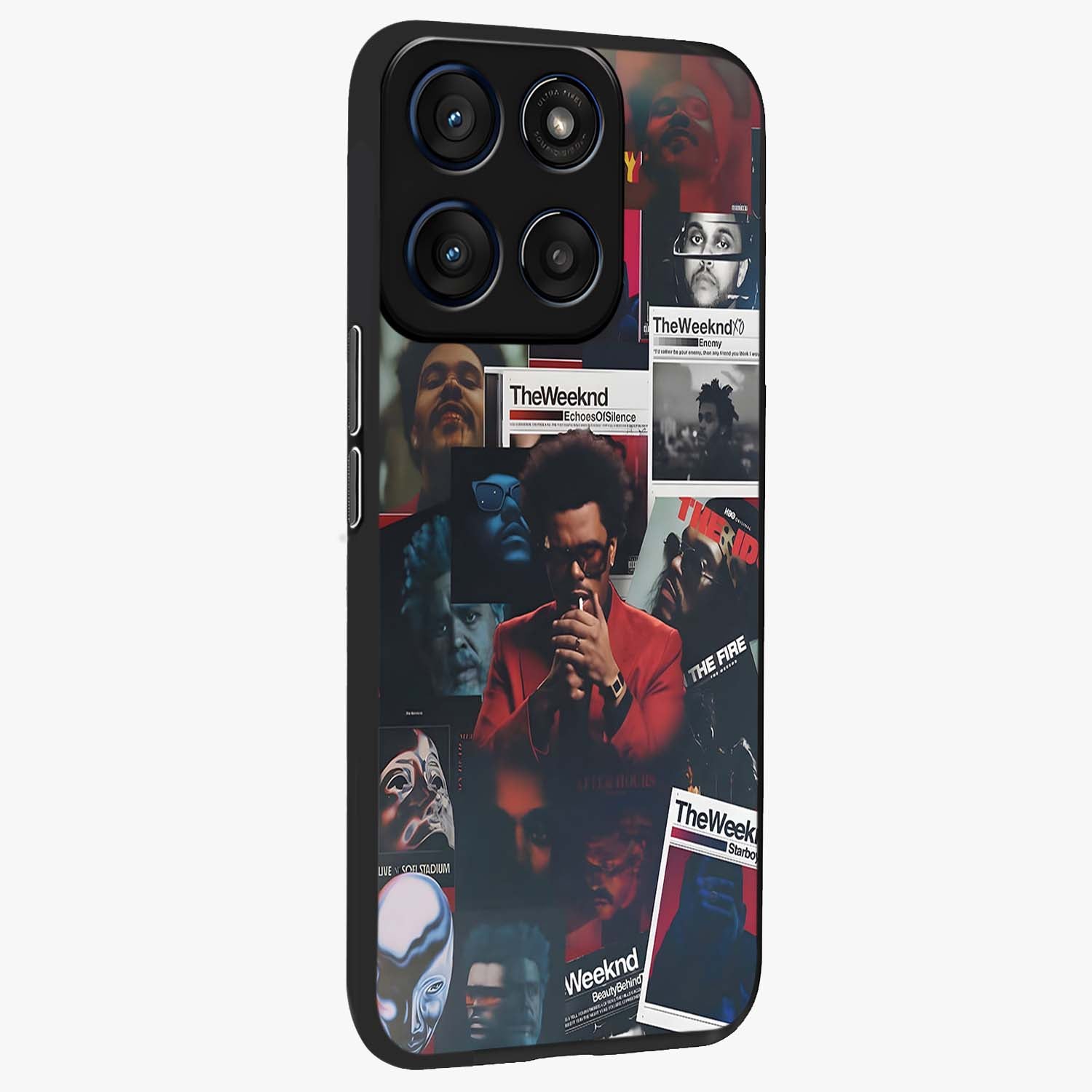 The Weeknd Glass Case upright view showcasing bold music themed artwork with contemporary artistic style.
