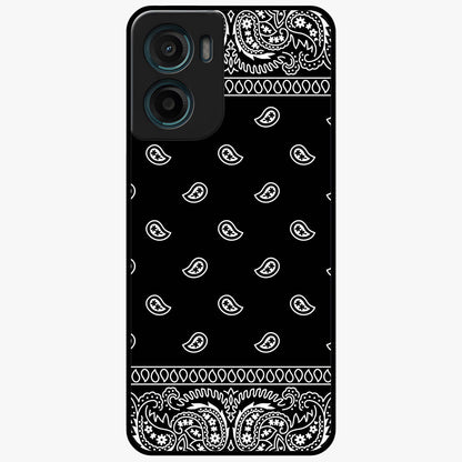 Retro Rebel Threads Glass Case showing flat back view with vintage street style artwork and glossy glass finish.