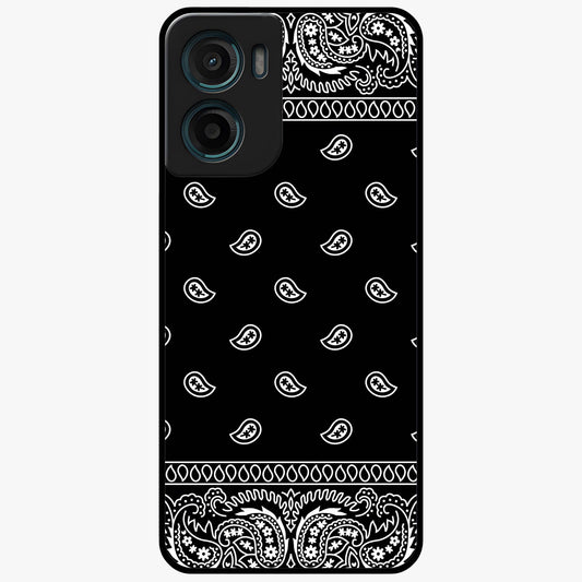 Retro Rebel Threads Glass Case showing flat back view with vintage street style artwork and glossy glass finish.