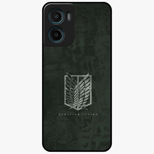 Wings Of Freedom Glass Case showing flat back view with symbolic wings artwork and glossy glass finish.