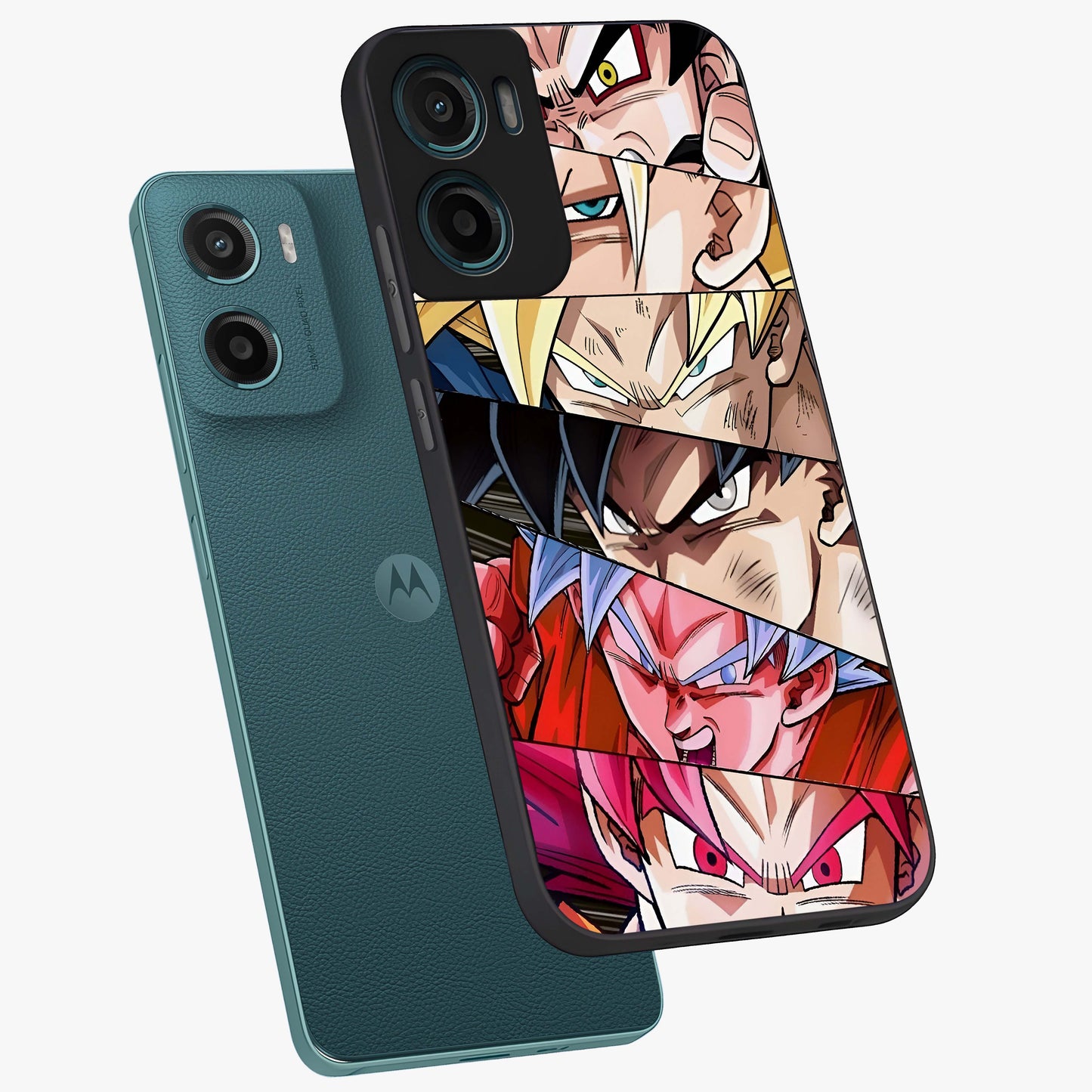 Anime Character Glass Case displayed in angled mockup highlighting colorful anime character illustration.