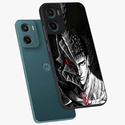 Berserker Blood Oath Glass Case displayed in angled mockup highlighting dark fantasy graphic design and powerful theme.