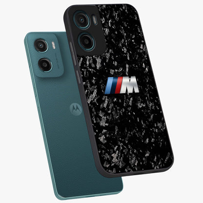 Carbon Speed Mark Glass Case displayed in angled mockup highlighting racing inspired carbon design and sleek aesthetic style.