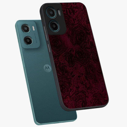 Crimson Fade Flow Glass Case displayed in angled mockup highlighting smooth gradient design with modern aesthetic style.