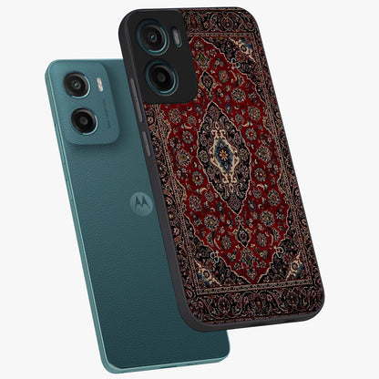 Heritage Carpet Royale Glass Case displayed in angled mockup highlighting intricate royal carpet design with heritage aesthetic.
