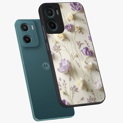 Lilac Breeze Harmony Glass Case displayed in angled mockup highlighting calm lilac breeze design with soothing aesthetic style.