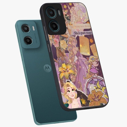 Magical Tangled Dream Glass Case displayed in angled mockup highlighting whimsical fantasy design with magical aesthetic.