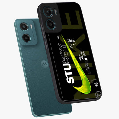 Neon Street Edition Glass Case displayed in angled mockup highlighting vibrant urban design with bold street aesthetic.