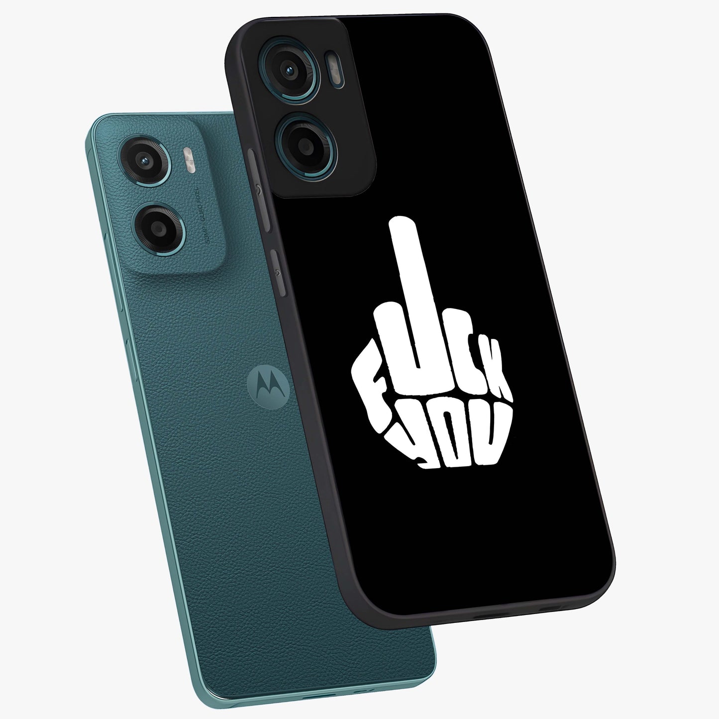 Rebel Mode On Glass Case displayed in angled mockup highlighting edgy text design with modern street aesthetic.