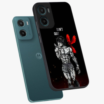 Rise Beyond Limits Glass Case displayed in angled mockup highlighting inspiring message design with modern aesthetic style.