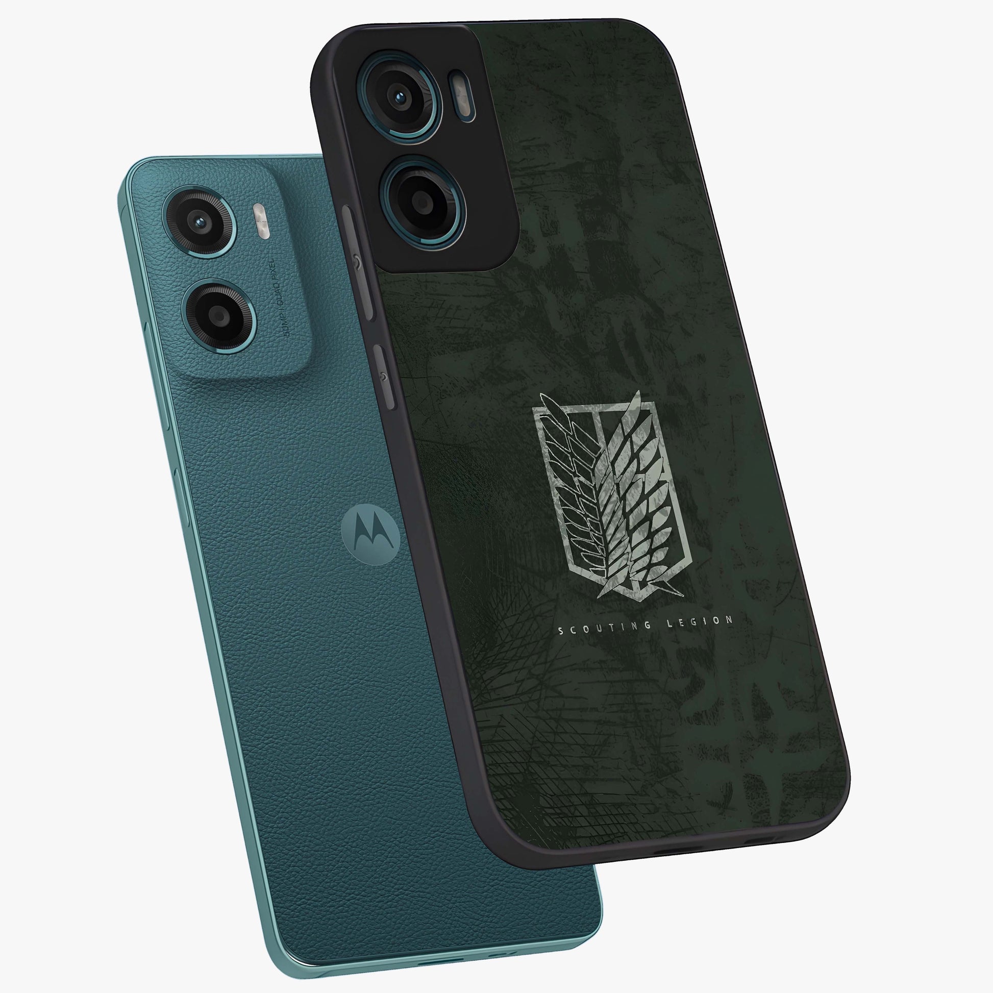 Wings Of Freedom Glass Case displayed in angled mockup highlighting graceful wing design with inspirational aesthetic.