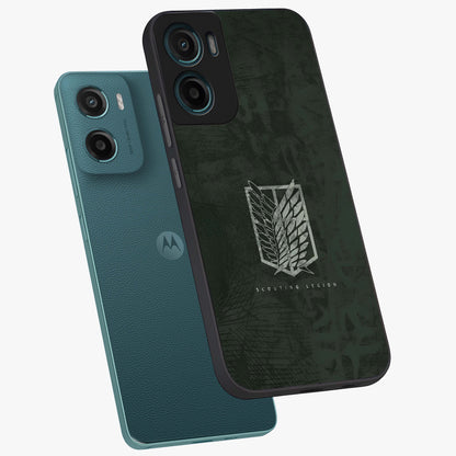 Wings Of Freedom Glass Case displayed in angled mockup highlighting graceful wing design with inspirational aesthetic.