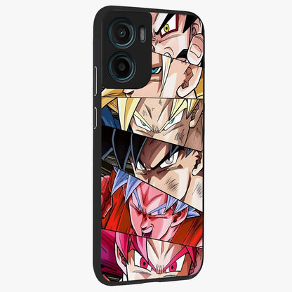 Anime Character Glass Case upright view showcasing expressive anime artwork with bold graphic style.