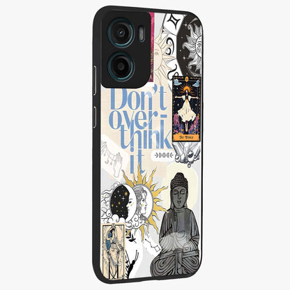 Ethereal Thoughts Glass Case upright view showcasing delicate artistic composition with peaceful dreamy theme.