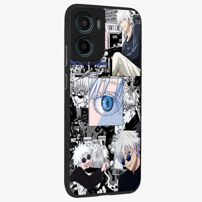 Infinity Sorcerer Chaos Glass Case upright view showcasing dramatic sorcerer artwork with chaotic mystical theme.