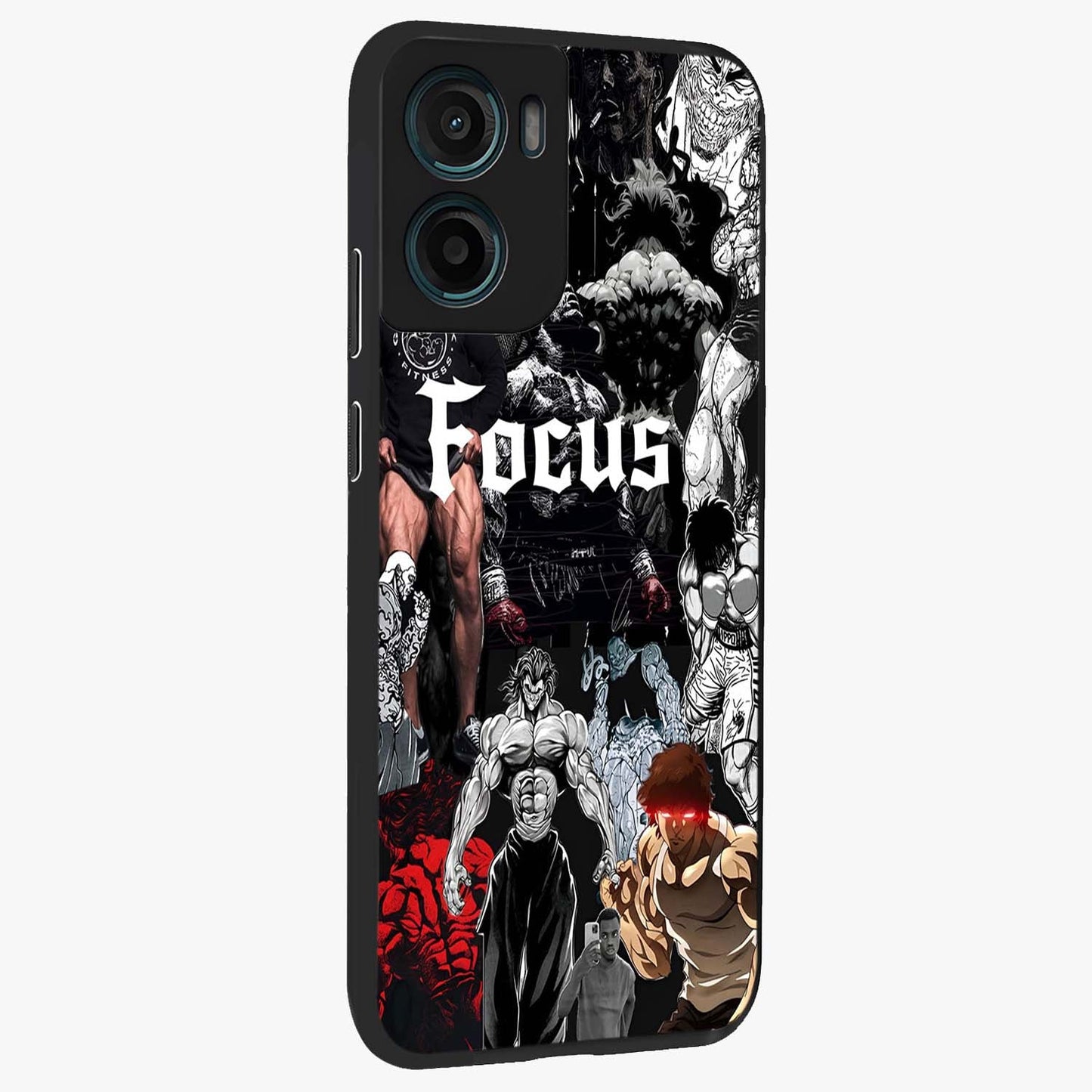Relentless Power Focus Glass Case upright view showcasing strong inspirational artwork with powerful focus theme.