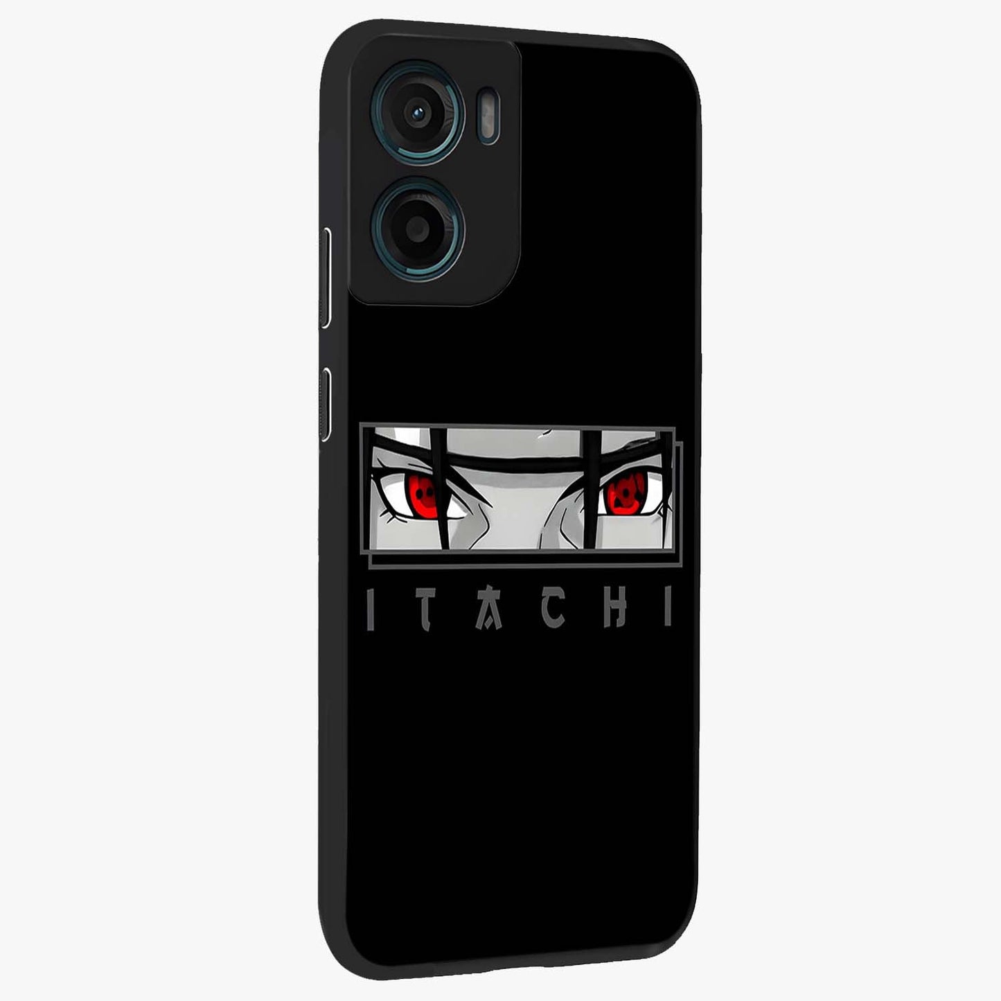 Scarlet Gaze Dominance Glass Case upright view showcasing powerful dramatic artwork with dominant artistic theme.