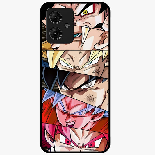 Anime Character Glass Case showing flat back view with vibrant anime artwork and glossy glass finish.