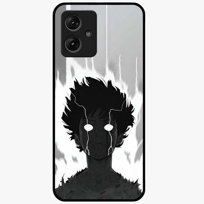Awakened Inner Rage Glass Case showing flat back view with intense artistic artwork and glossy glass finish.