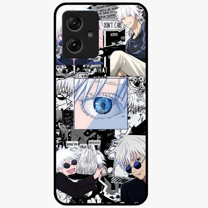 Infinity Sorcerer Chaos Glass Case showing flat back view with mystical sorcerer themed artwork and glossy glass finish.
