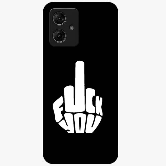 Rebel Mode On Glass Case showing flat back view with bold rebellious typography artwork and glossy glass finish.