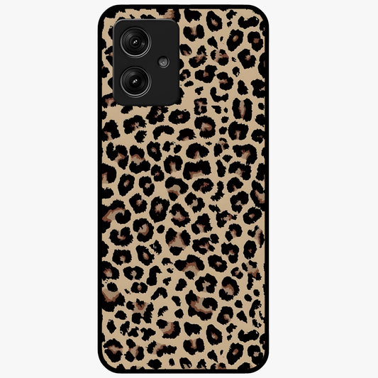 Savage Chic Pattern Glass Case showing flat back view with stylish patterned artwork and glossy glass finish.
