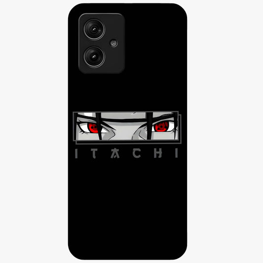 Scarlet Gaze Dominance Glass Case showing flat back view with striking red themed artwork and glossy glass finish.