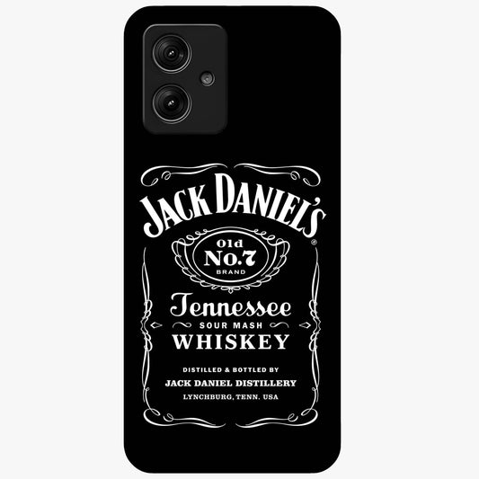Vintage Whiskey Heritage Glass Case showing flat back view with classic whiskey inspired artwork and glossy glass finish.