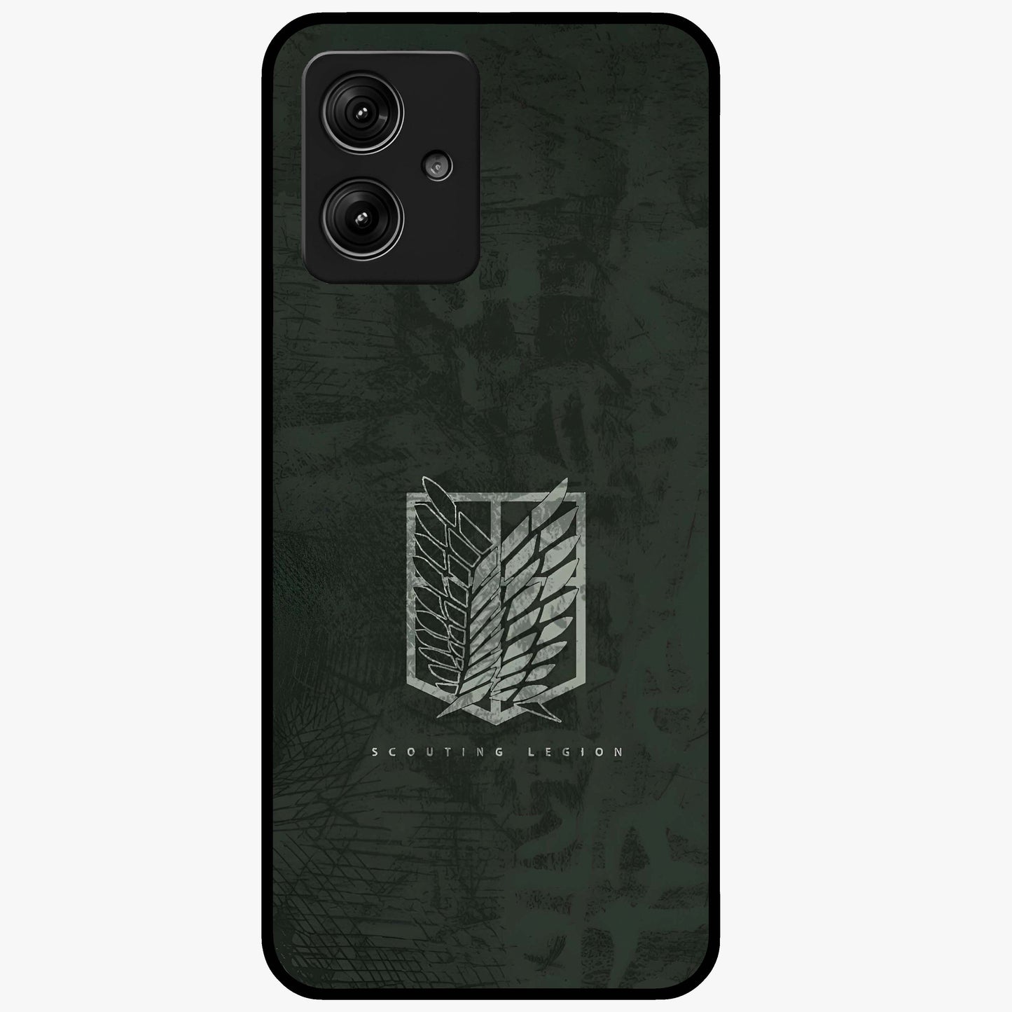 Wings Of Freedom Glass Case showing flat back view with symbolic wings artwork and glossy glass finish.