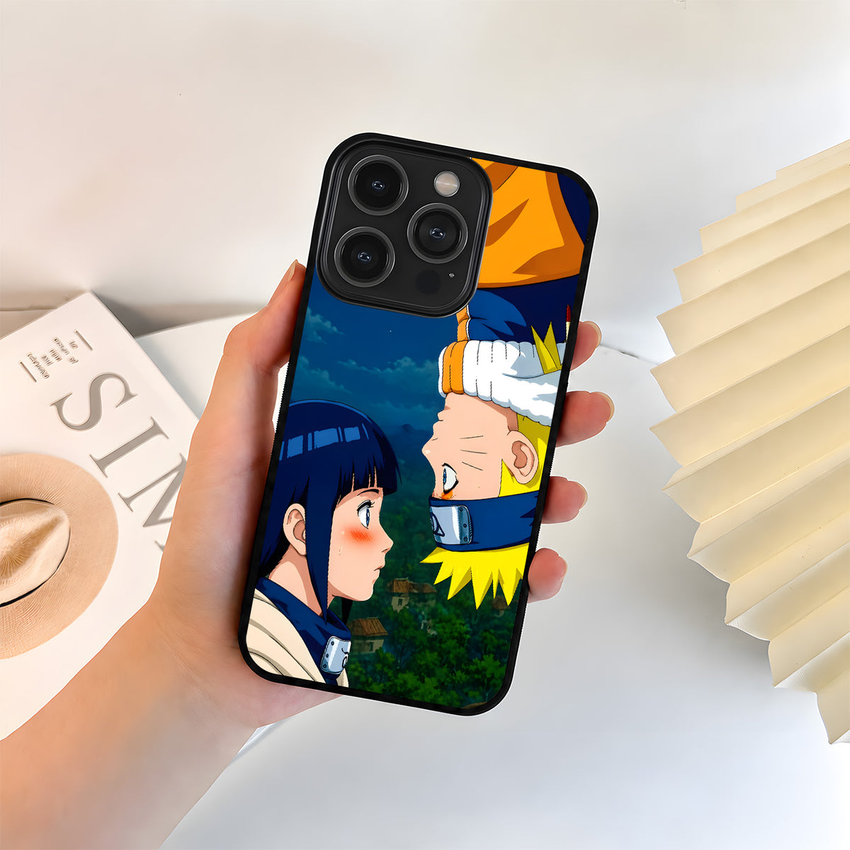 Naruto Hinata Love Glass Case