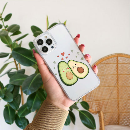 Avocado Love Bites Clear Silicon Cover
