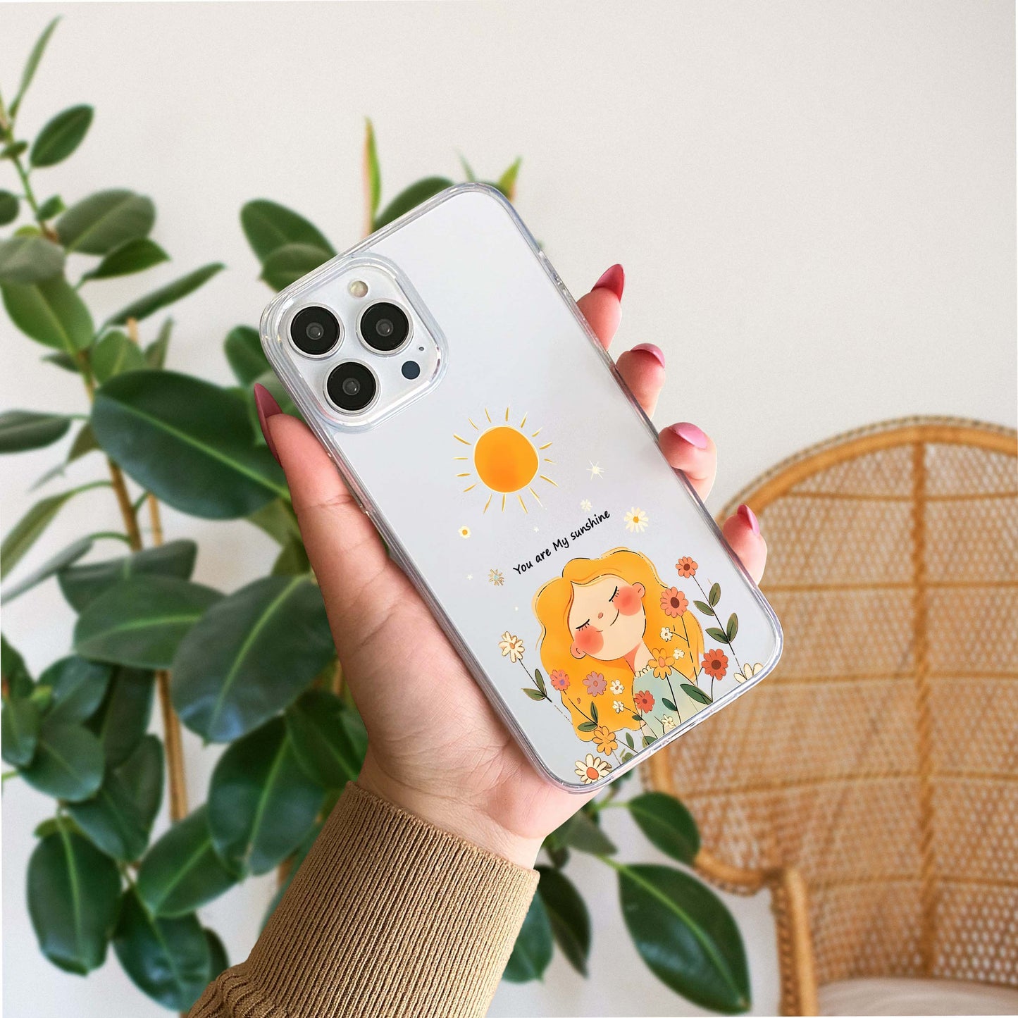 Sunshine Bloom Smile Clear Silicon Cover