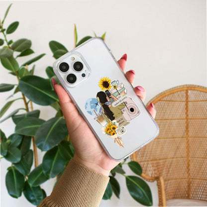 Sunflower Travel Tales Clear Silicon Cover