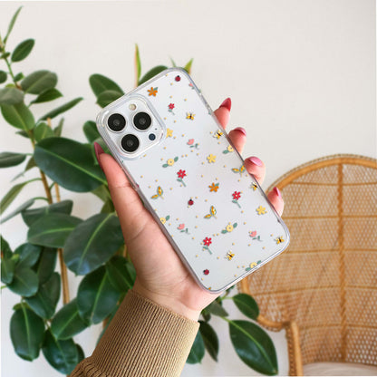 Tiny Garden Flower Clear Silicon Cover
