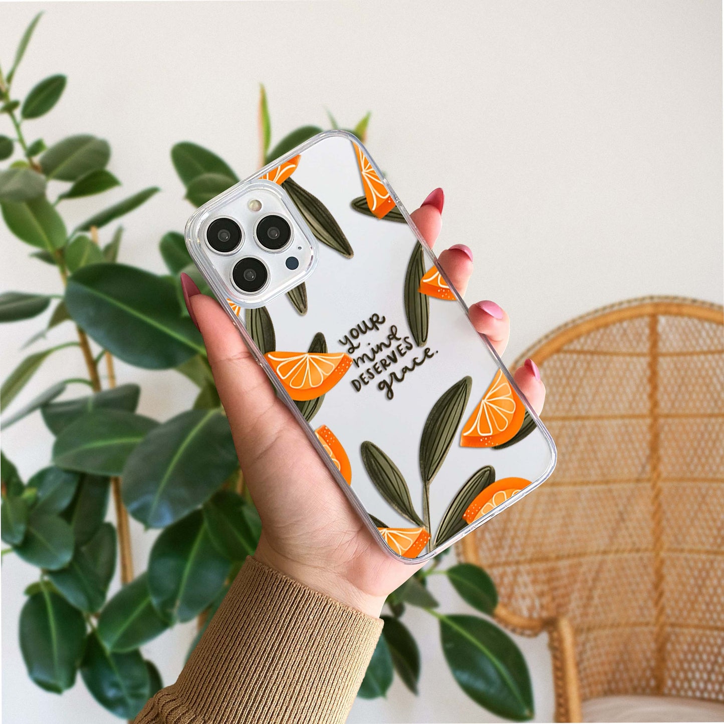 Citrus Grace Vibes Clear Silicon Cover
