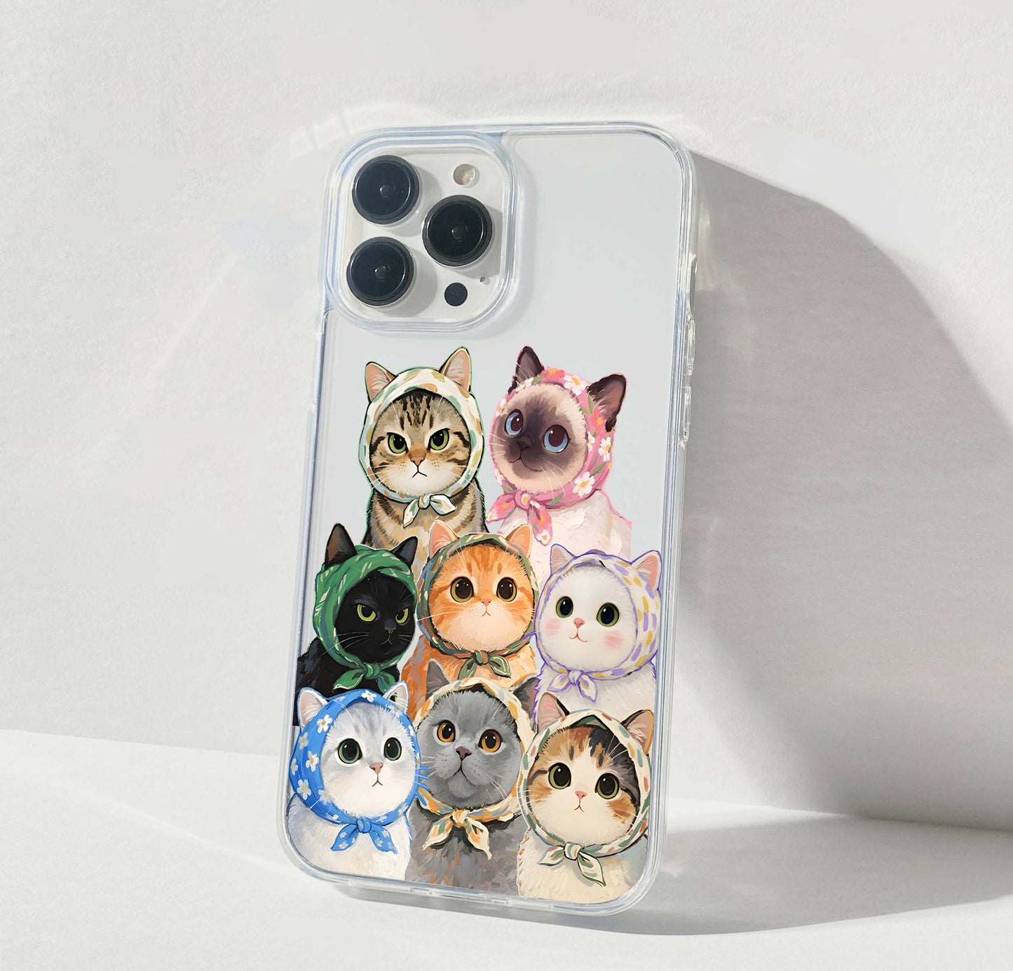 Cats Friends Club Clear Silicon Cover