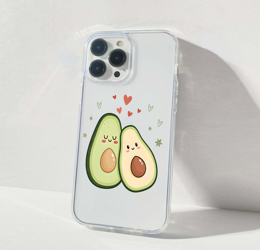 Avocado Love Bites Clear Silicon Cover