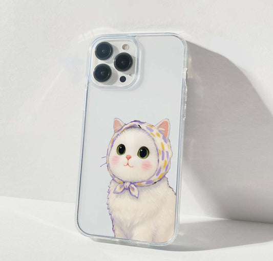 Soft Sweet Cat Clear Silicon Cover