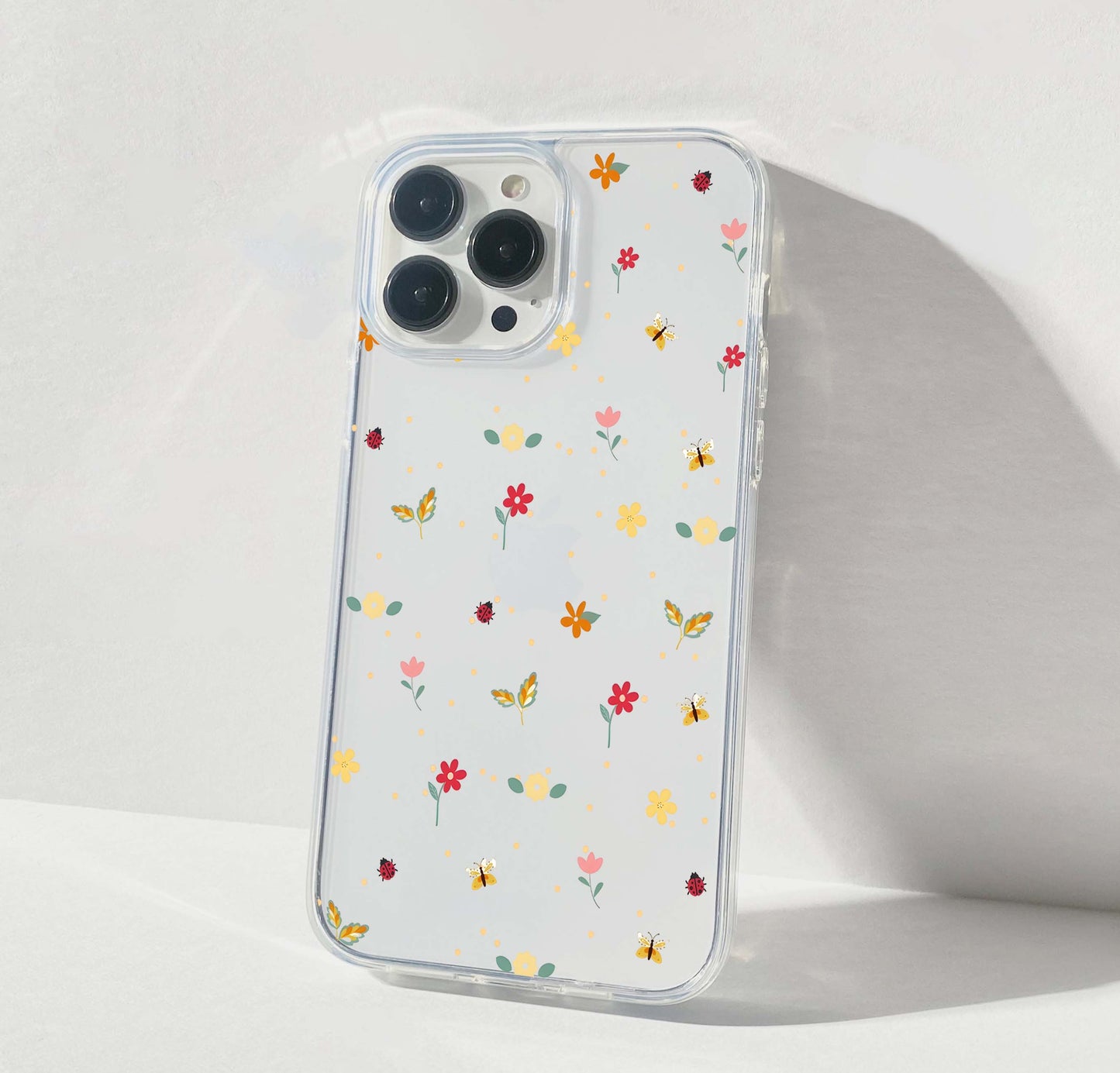 Tiny Garden Flower Clear Silicon Cover