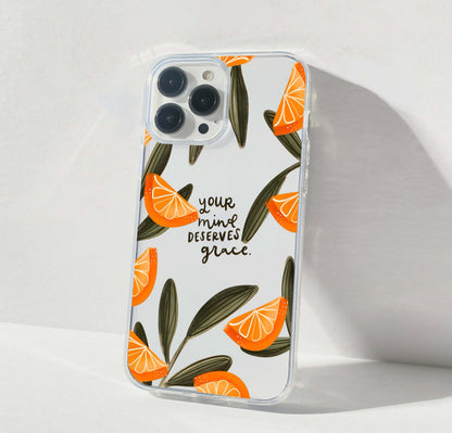 Citrus Grace Vibes Clear Silicon Cover