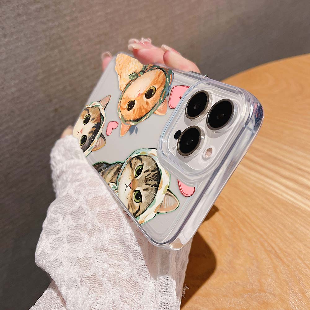 Cutie Cats Squad Clear Silicon Cover