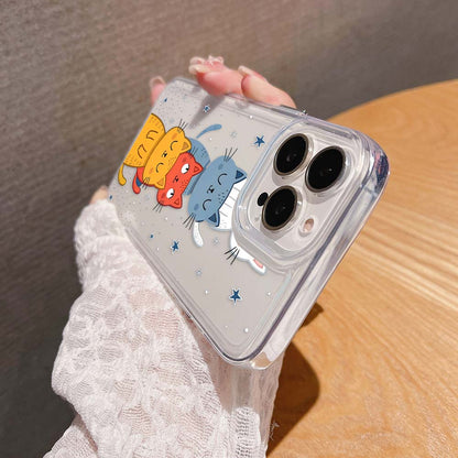 Dreamy Cats Tower Clear Silicon Cover