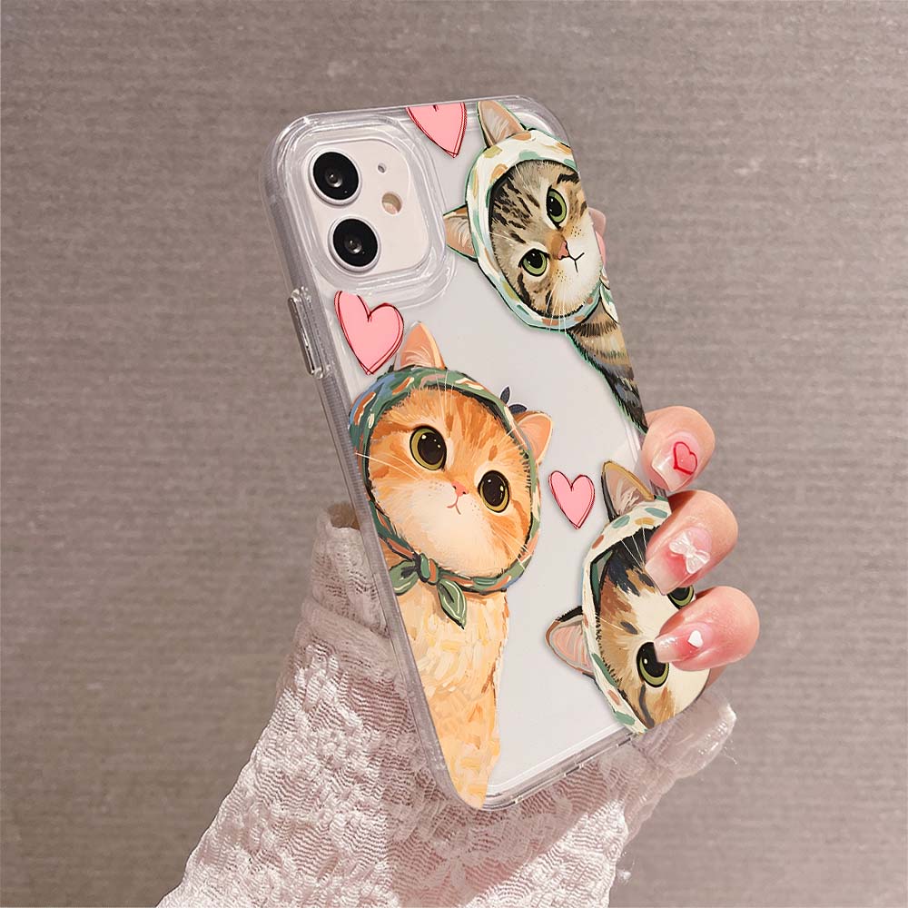 Cutie Cats Squad Clear Silicon Cover