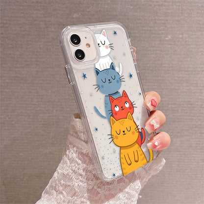 Dreamy Cats Tower Clear Silicon Cover