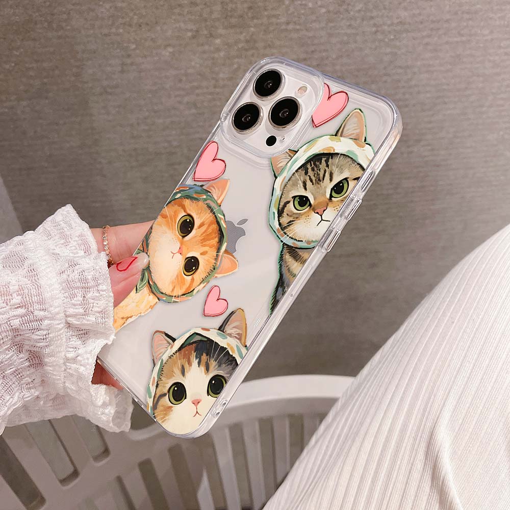 Cutie Cats Squad Clear Silicon Cover