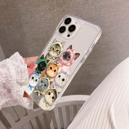 Cats Friends Club Clear Silicon Cover