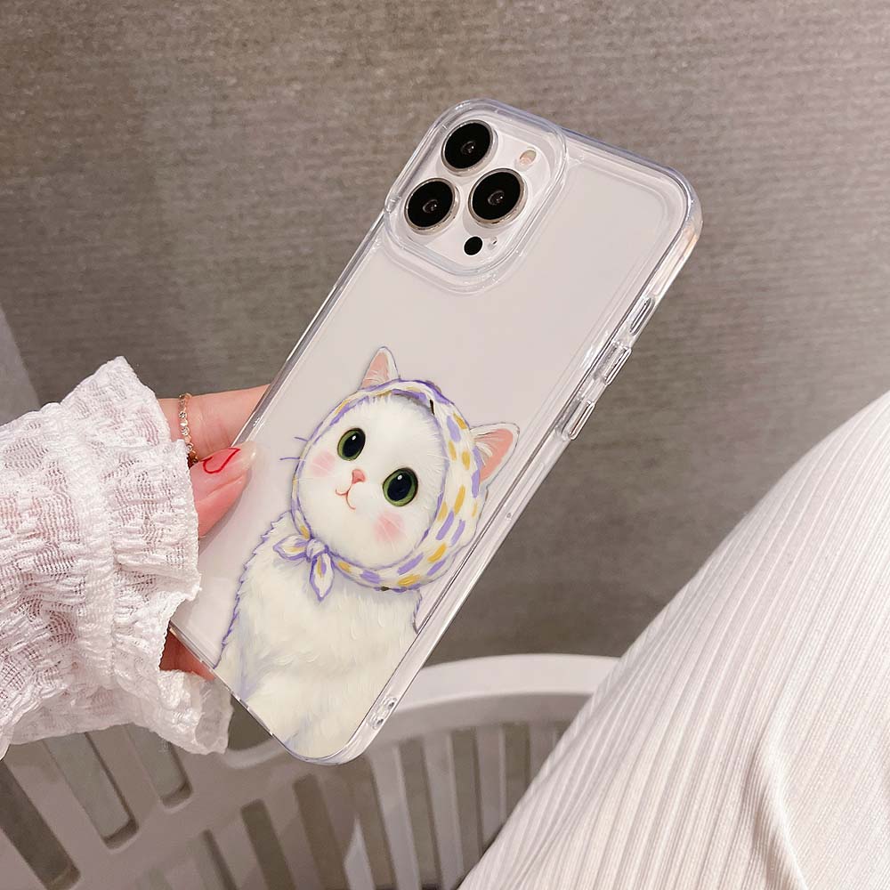 Soft Sweet Cat Clear Silicon Cover